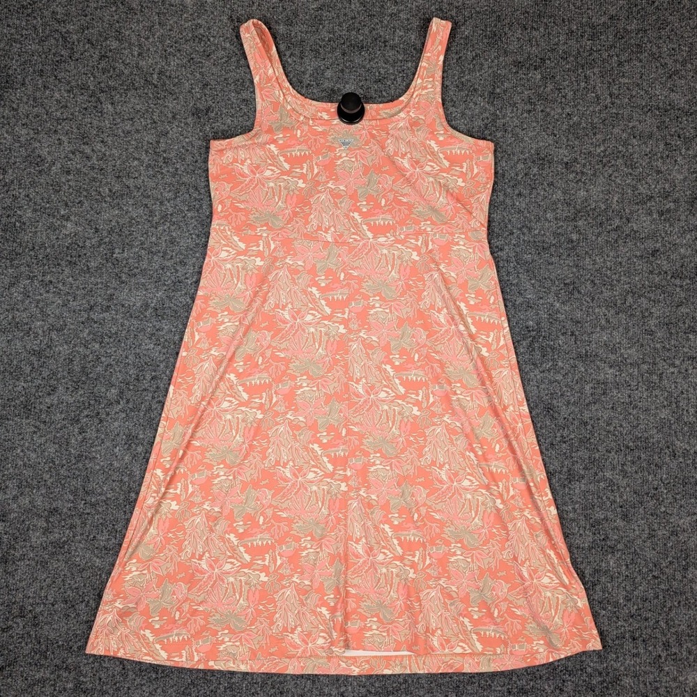 Columbia PFG Freezer III Dress Peach Coral Tropical Nautical Print FL5039 S